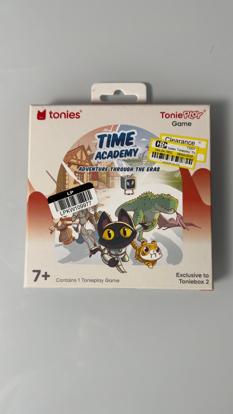 Tonies Tonieplay Time Academy Adventure Through the Eras Game Toniebox 2 NEW